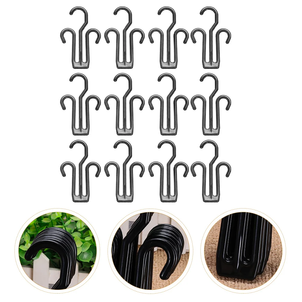 

12 Pcs Organizer Shoe Rack Hanger Hooks Shelves for Closet Plastic Sandals Drying