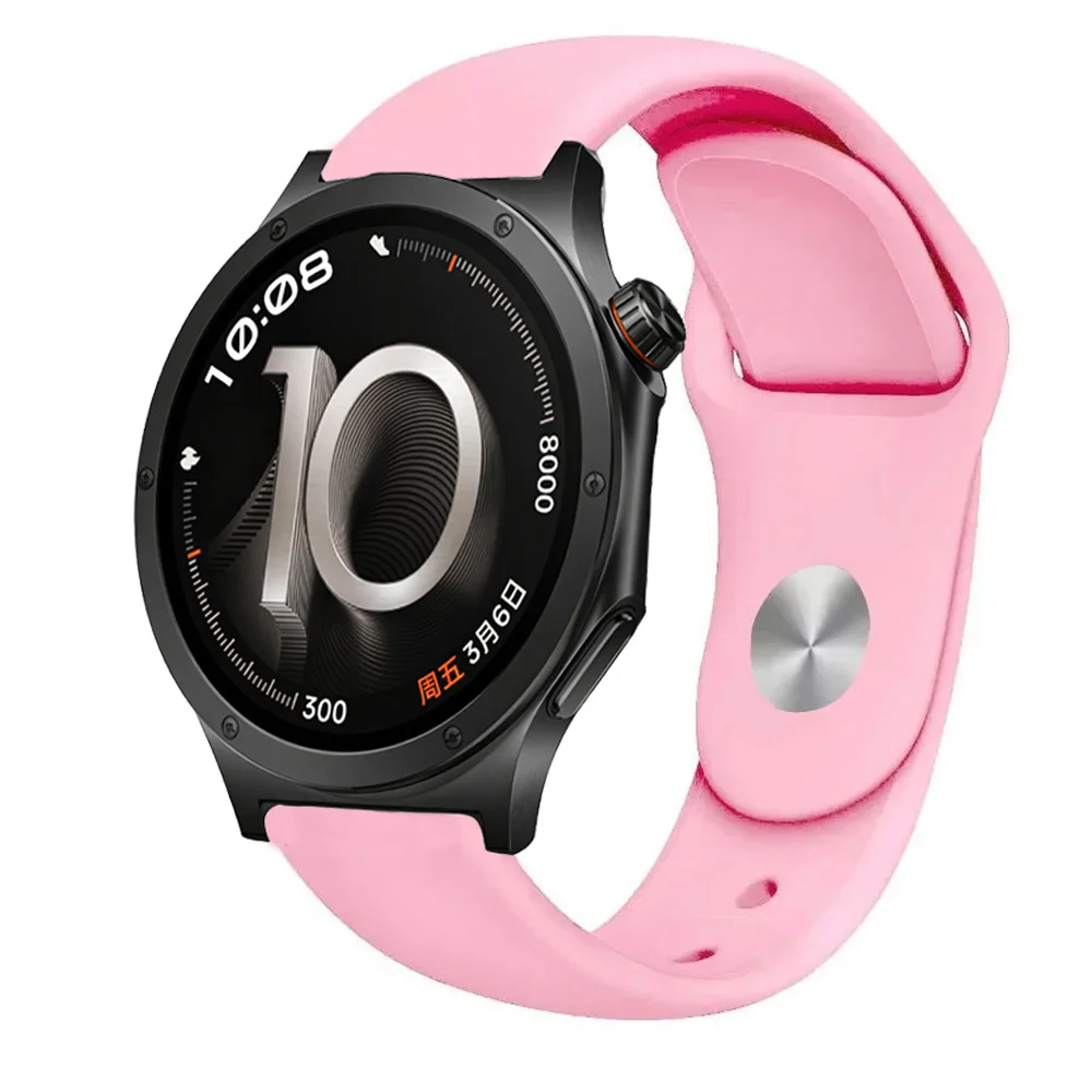 Soft Silicone Sports Strap, Breathable and Comfortable, 18/20/22mm