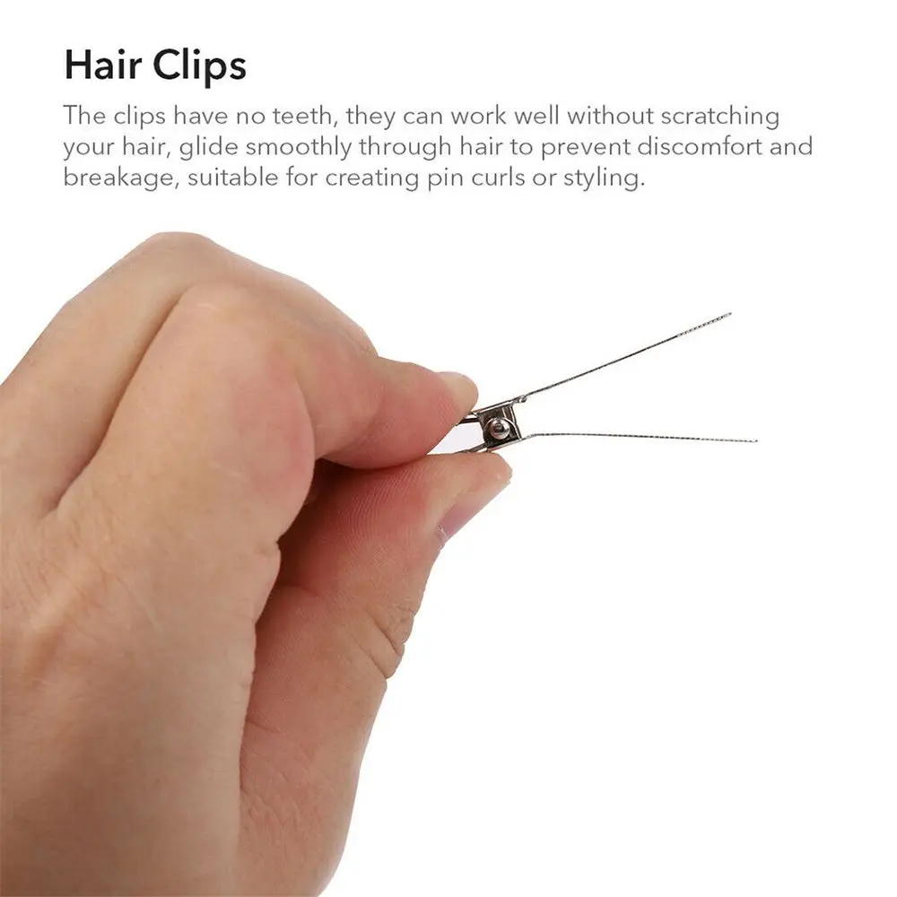 24PCS Professional Fixed hair Styling Seamless Hair Clip No Bend Makeup Clip