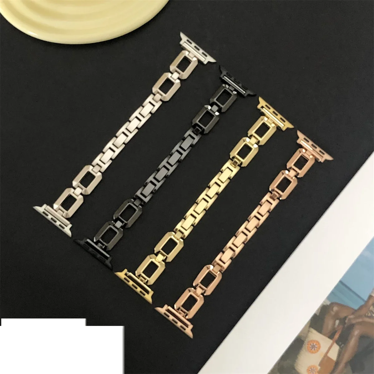 Pulseira de metal para smartwatch design elegante universal_voghion.com