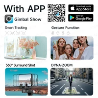 AXNEN Q19 Tracking Gimbal Stabilizer Selfie Stick Tripod for Smartphone 360° AI Rotating Shoot with Fill Light Bluetooth Remote - Image 6