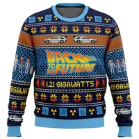Back To The Future Ugly Christmas Sweater Cartoon Anime Women Men Pullover Tops 2025 New Fashion Couple Hoodie Sweatshirt 1