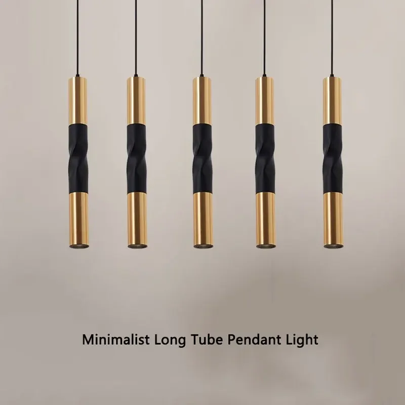 Description Picture 2 of itemCylinder LED Pendant Lights Modern Decor Bedside Chandeliers Lighting Kitchen Island Dining Room Shop Bar Long Tube Pendant Lamp