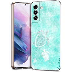 Ocean Blue Sea Turtle Cartoon Soft Clear Phone Case - S21 FE 5G (B9)