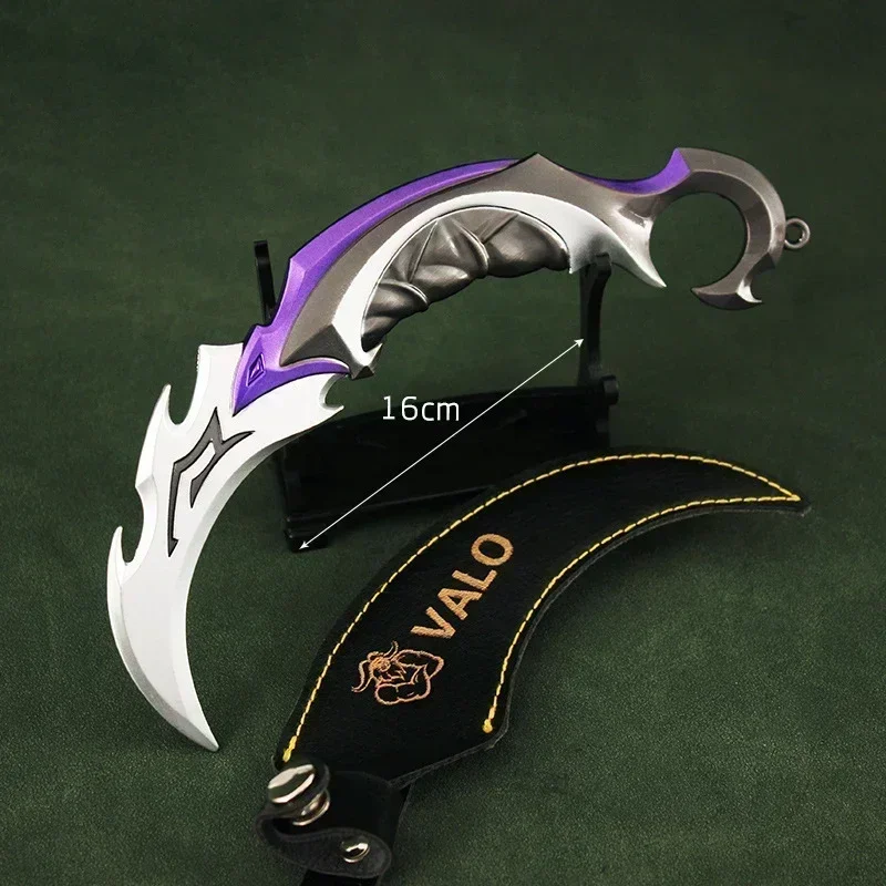 Valorant Weapon Prime Reaver Karambit Tactical Knife Melee16cm Alloy Metal Game Weapon Model Samurai Sword Gifts Toys for Boys 5