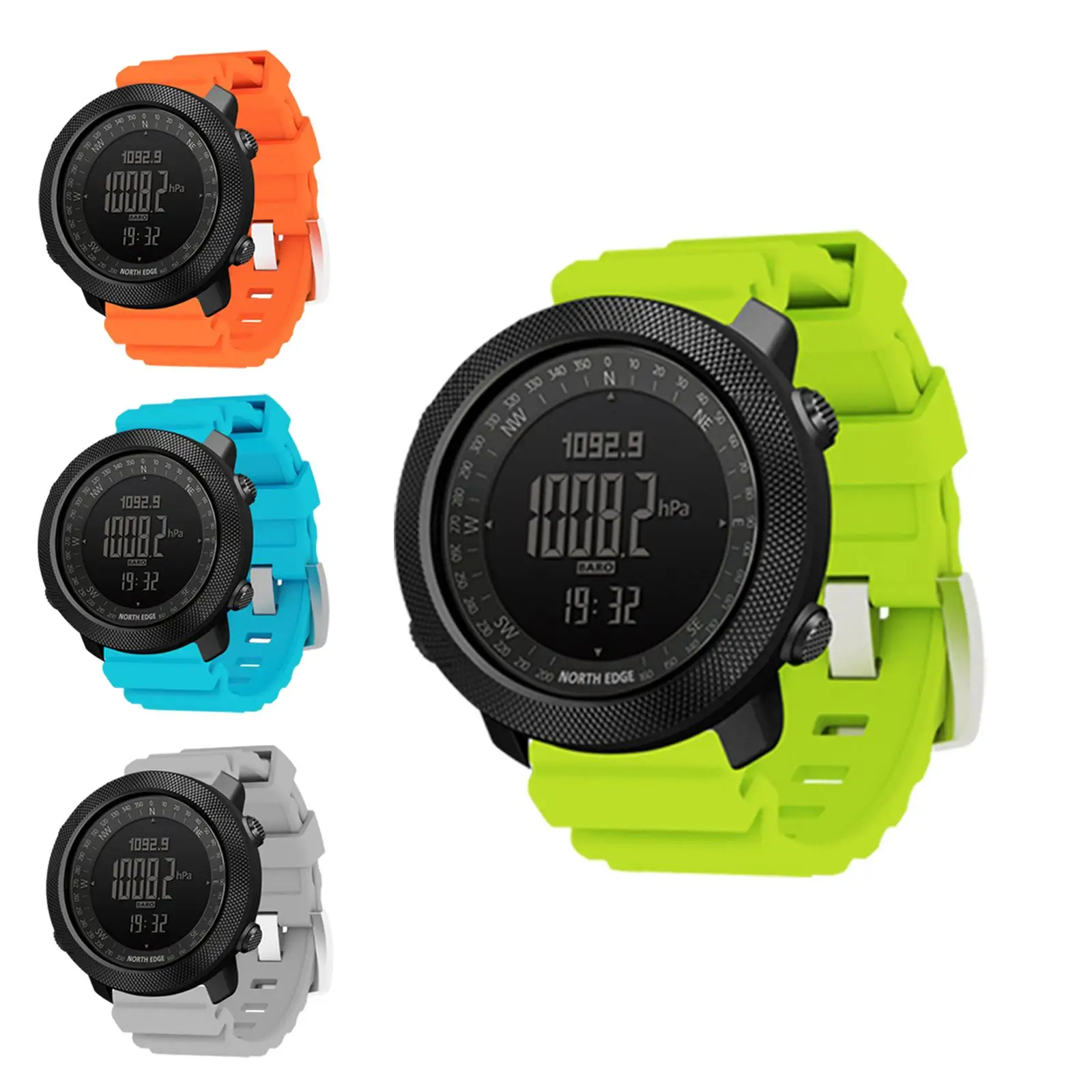 

Digital Multifunctional Alarm Temperature Stopwatch with Backlight for Men