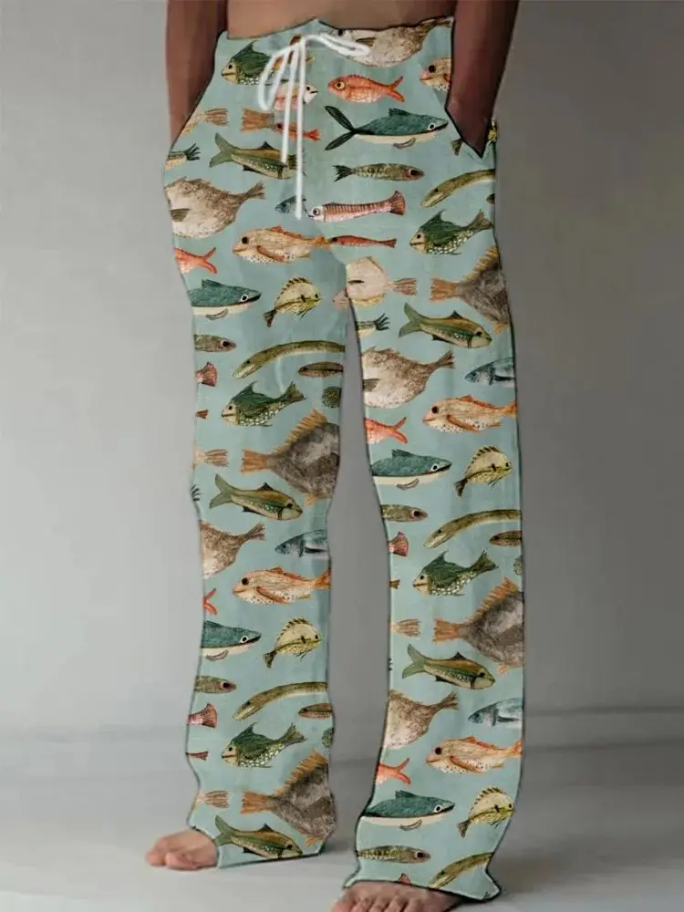 

2024 Amazon через границу электронная коммерция для мужских уличных хипстеров с принтом повседневные брюки большого размера брюки с широкими штанинами спортивные брюки