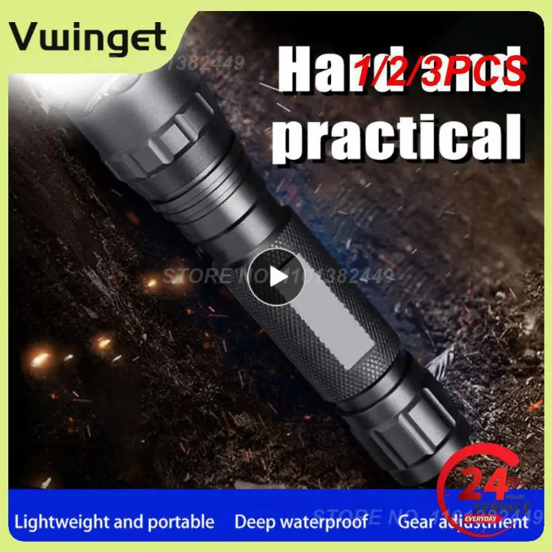 

1/2/3PCS LED Infrared Tactical Flashlight Zoomable Night Vision Hunting Rechargeable Waterproof Flashlights IR 850nm/940nm