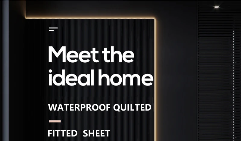 Description Picture 5 of itemWaterproof Mattress Cover Quilted Elastic Fitted Bed Sheet Pad Mattress Protector Double Bed Euro Queen Bed Linen Breathable 1pc