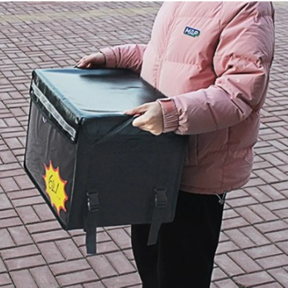 Takeaway Meal Box Insulated Thermal Insulation Refrigerator Bag Waterproof Suitcase 1680D Nylon Storage Travel Car Ice Pack 80 L
