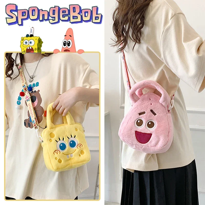 Spongebob Patrick Star Borsa A Tracolla Cartoon Sweet Crossbody Bags Bambini Peluche Borsa Ragazza Messenger Bag Chiave Portamonete Regalo