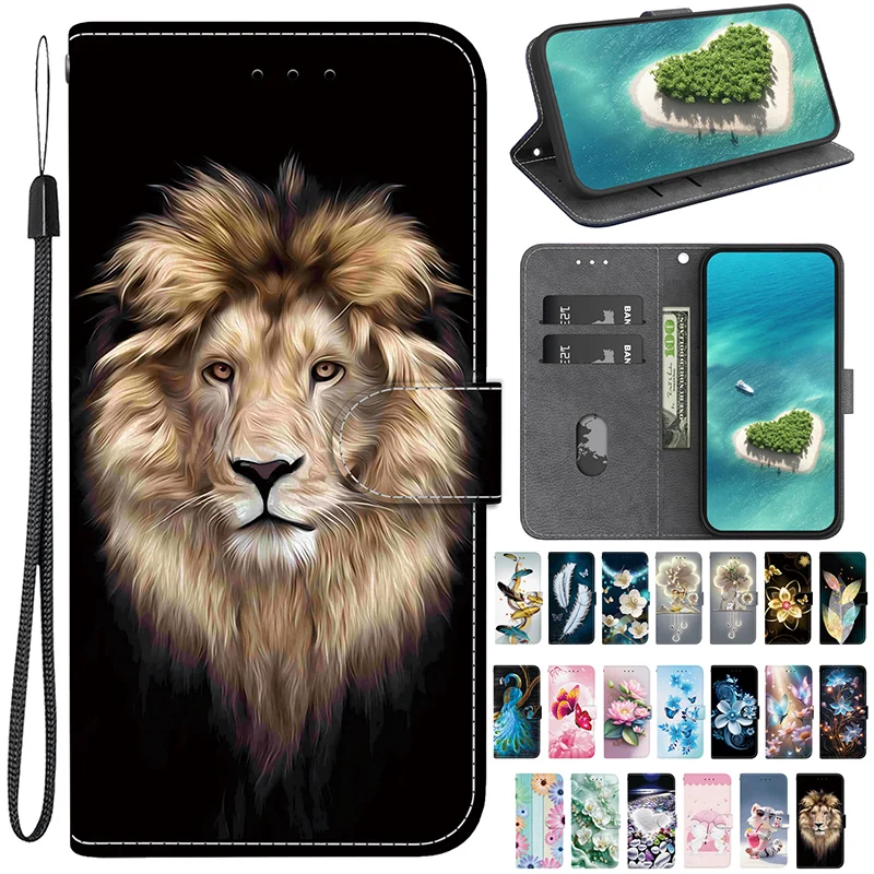 Stand Flip Wallet Leather Protective Case Cover
