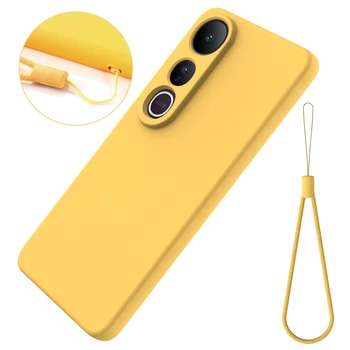 Custodia in silicone per VIVO V50 Lite 4G/5G Luxury Skin-feel Cordino Ultra-sottile Custodia morbida anticaduta per VIVO 50 Lite Paraurti