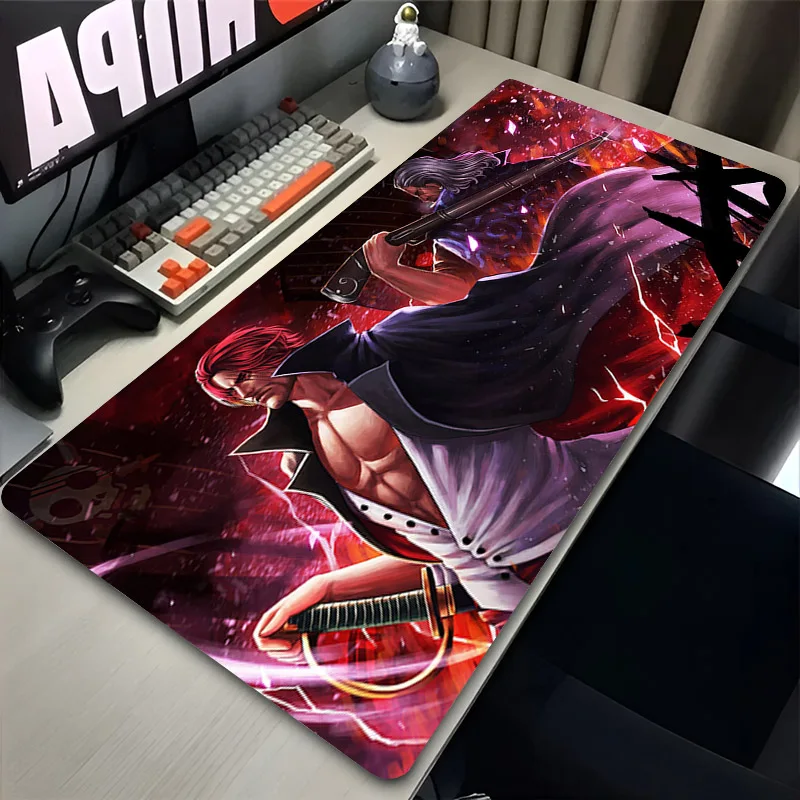 Anime Desk Mat Large Computer XXL Ones P-Pieces Mousepad Gaming Accessories Pc Cabinet Mouse Pad S-Shanks Office Keyboard Carpet 3