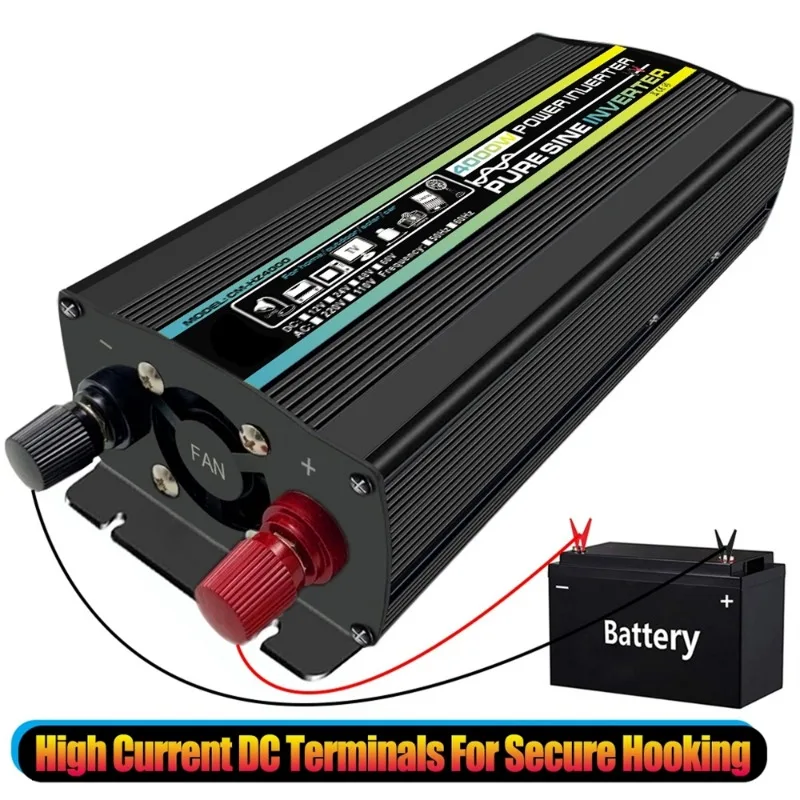 4000W 5000W 6000W 8000W ワット 純正弦波インバーター 12V