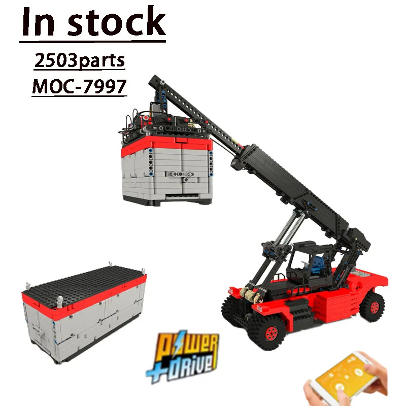 Moc-7997 Rc Electric New Port Container Crane + Gondola Splicing Building Block Modello 2503 Parti Regalo Giocattolo Di Compleanno Per Bambini