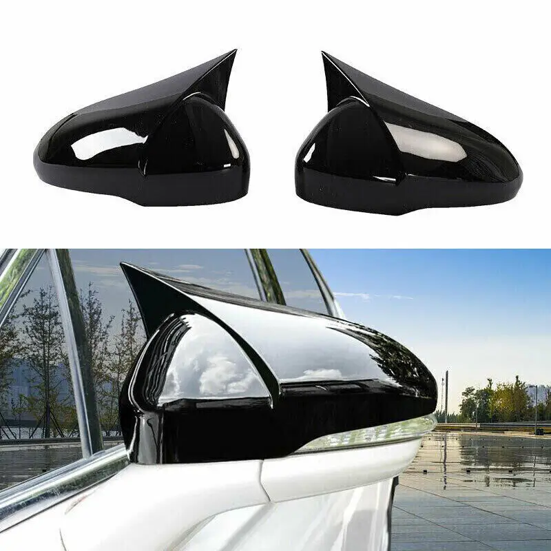 For Ford Mondeo Fusion MK5 MKV5 2013-2018 Rearview Side Mirror Cover Wing Cap Exterior Door Rear View Case Trim Carbon Fiber