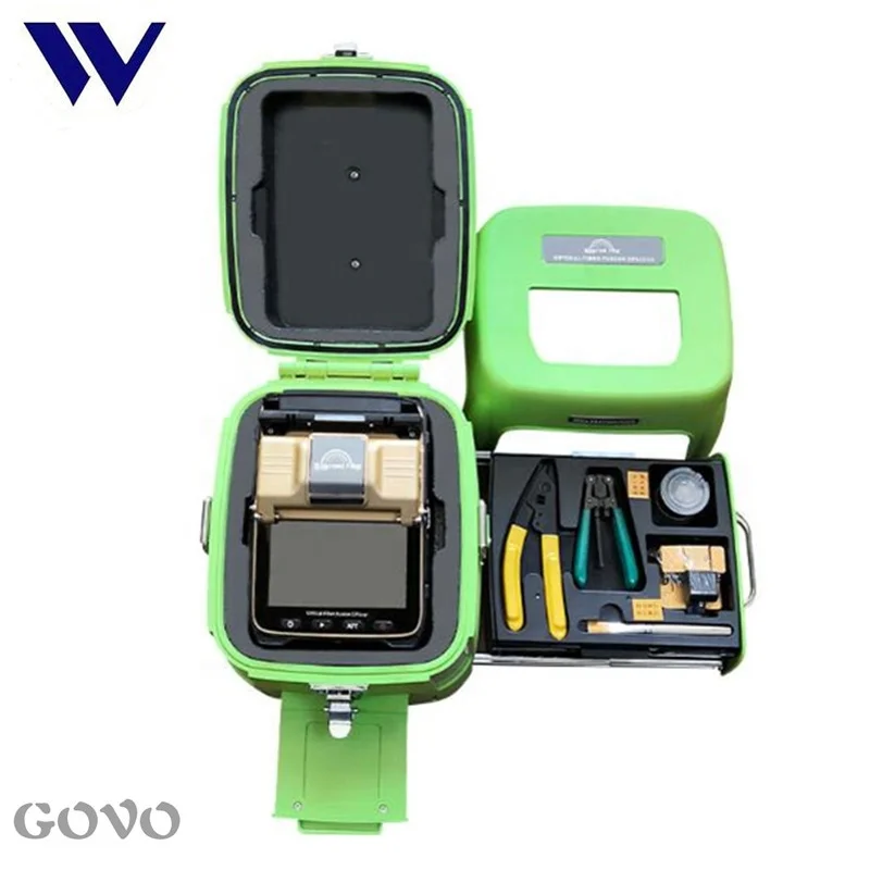 Fiber Welding Machine Telecom Fusion Splicer AI-8C FTTH Mini Fusion Splicer Six-motor Machine