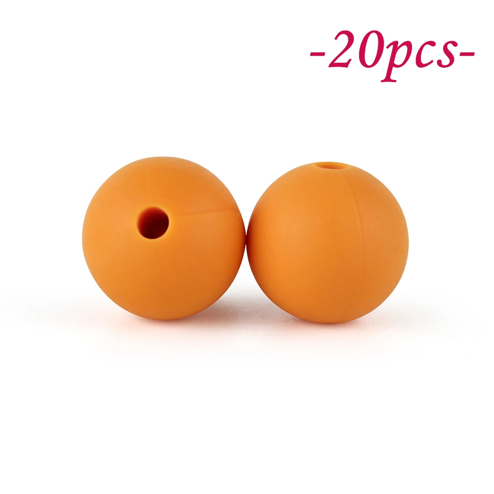 Vibrant Silicone Beads Set for DIY Jewelry & Crafting – 20-Piece Collection