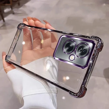 For OnePlus Nord N30 SE Case OPPO A79 Phone Case 1+ N30SE Four Corners Thickening Shookproof Plating Silicone Soft back cover