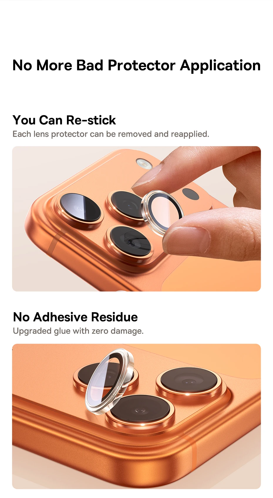Baseus Corning Lens Screen Protectors for iPhone 17