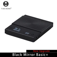 TIMEMORE Store czarne lustro Basic + nowość cyfrowa waga kuchenna do żywności z czasem lampka USB waga waga cyfrowa Mini 1
