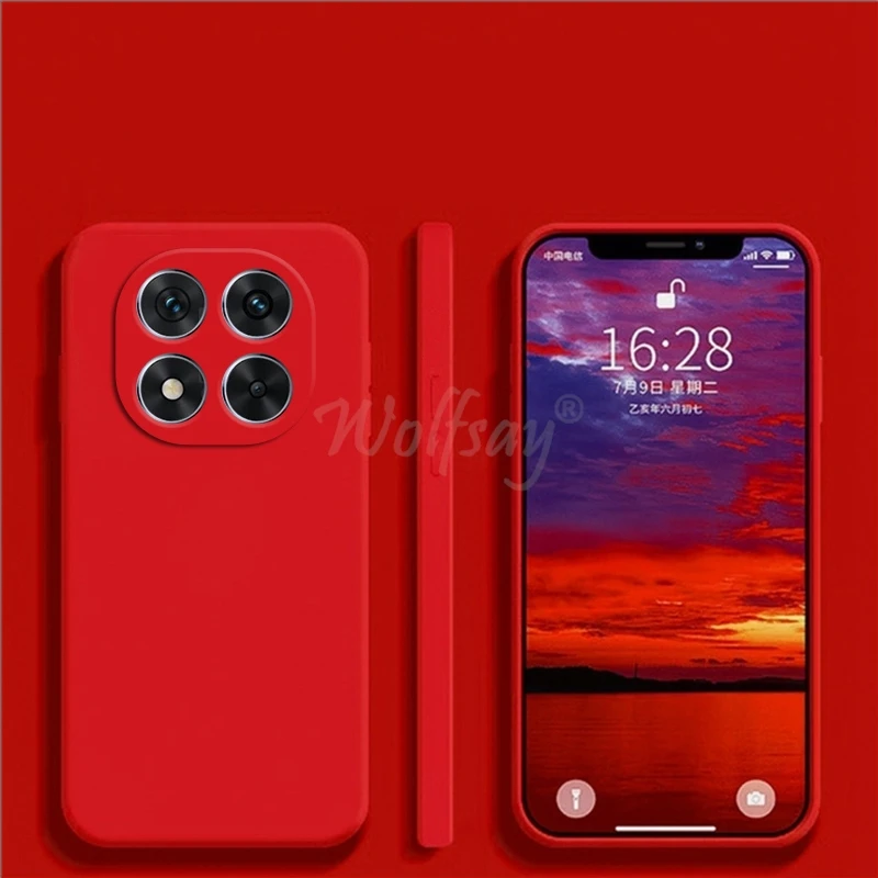 ل Xiaomi POCO X7 حافظة السائل سيليكون عادي المطاط...