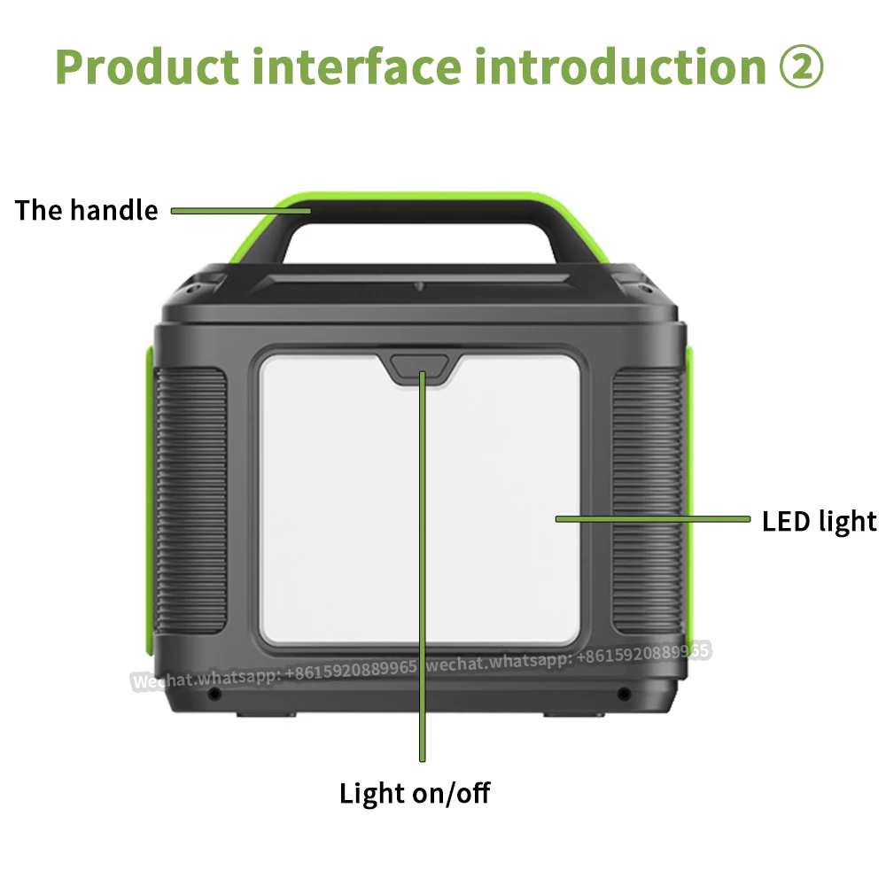 COSSIFTW Portable Power Station 300W H80000MAH Power Bank Generator with QC3.0 PD AC Output for Outdoor Camping Emergency Backup