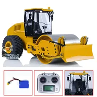CS11 1/12 Metal Hydraulic Radio Control Road Roller RC Engineering Vehicles Painted Finished Cars Outdoor Toys for Boys TH23233 2