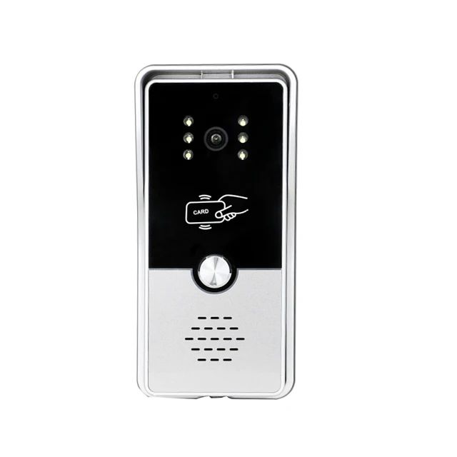Dragonsview 7 Inch Video Intercom for Home Video Doorbell Camera with RFID Card Multiple System  Unlock Talk Rainproof 6