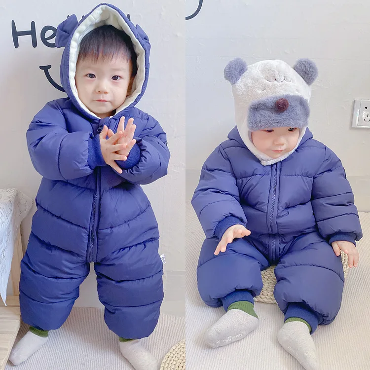 Baby Jumpsuit Newborn Winter Warm Cotton-Padded Coat 3-24 Months Baby's Romper Baby Boy and Girl Winter Clothes