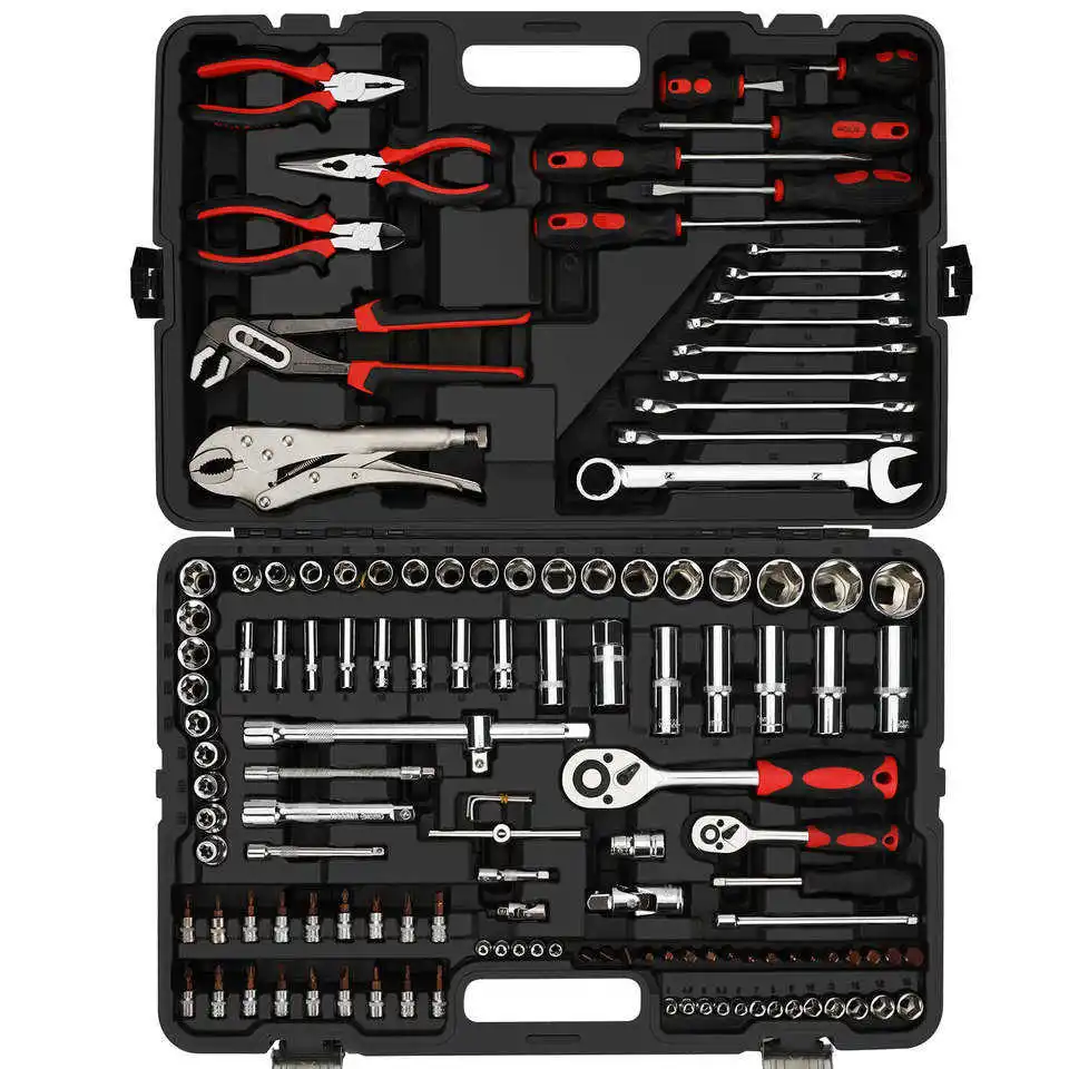 

131 PCS Auto Repair Hand Tool Car Repair Hand Wrench Multiple types Tire socket wrench Car Socket Tool Set Kit1
