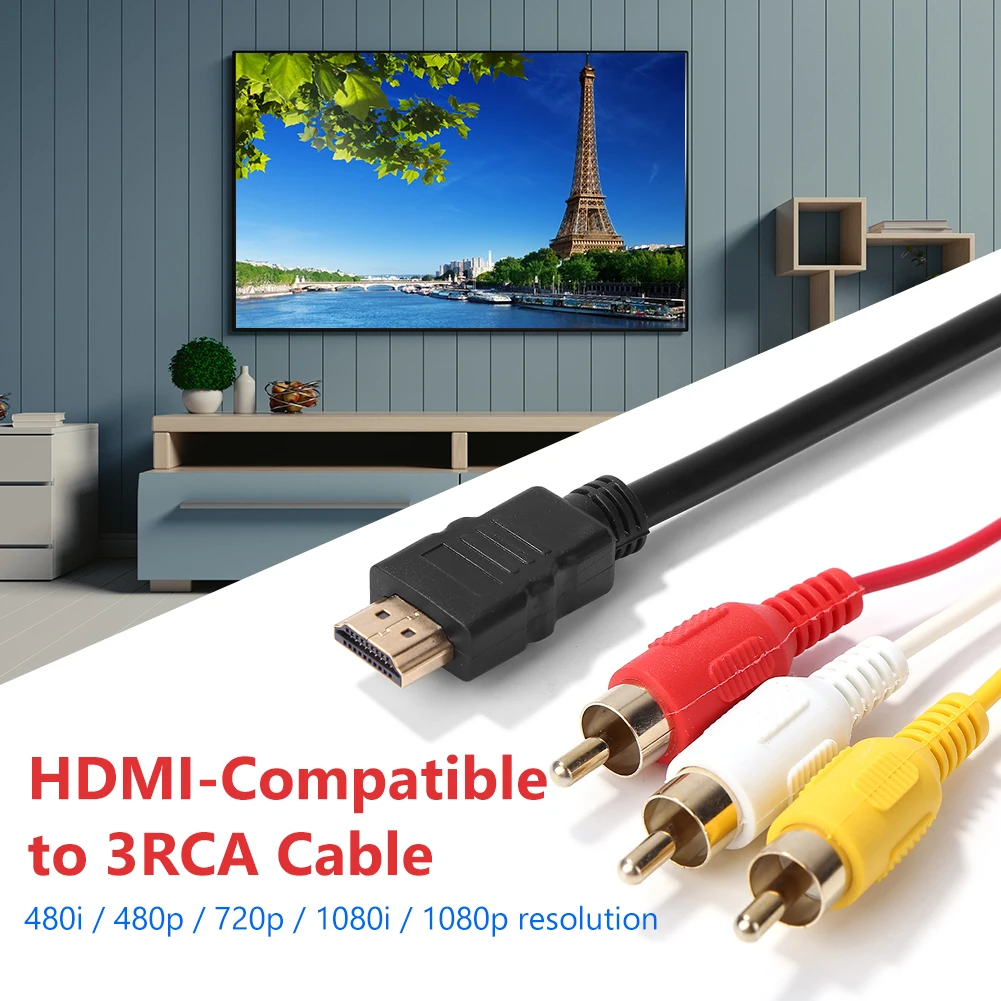 HDMI RCA ̺ ȣȯ -3RCA AV   ڵ