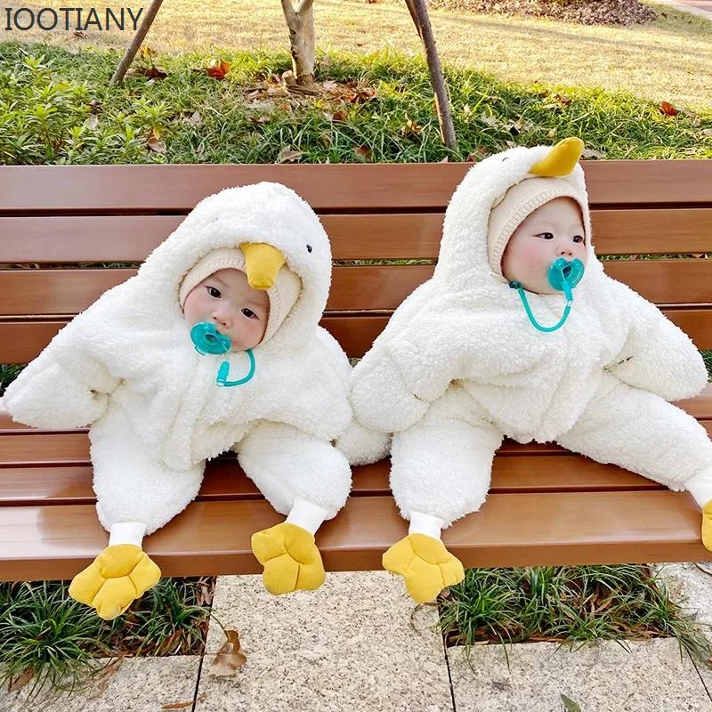

Winter Wearable Swaddling Blankets Infant Sleep Sack Bag White Goose Costume Cosplay Anime Baby Birthday Dress Up Romper Outwear