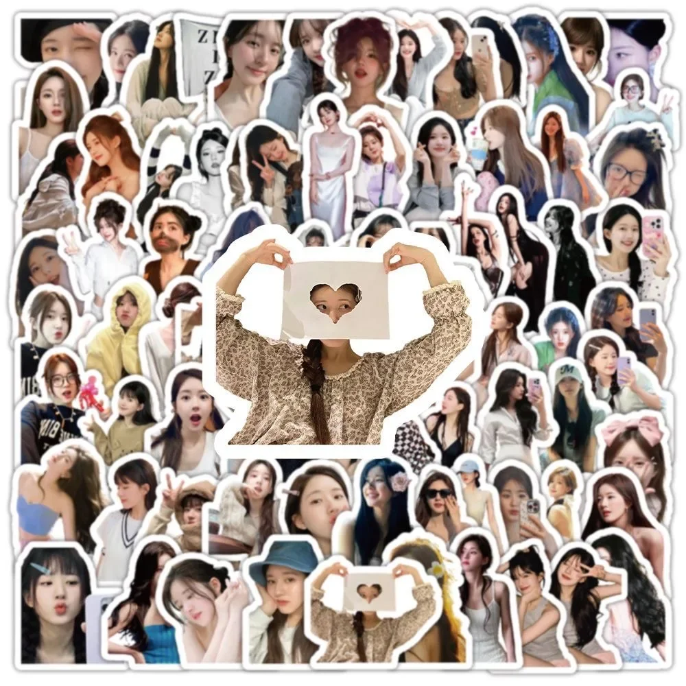 100PC/SET Zhao Lusi HD Poster Humanoid Stickers Hot TV Character Drama Stills Hand Account Materials Pad Computer Cellphone DIY