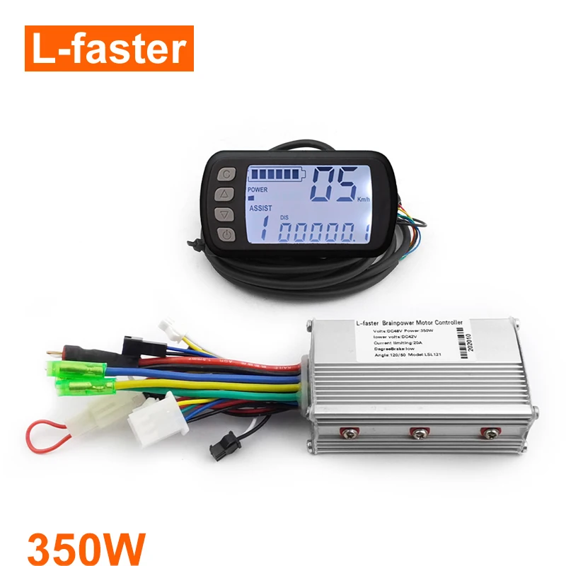 6.5 Inch 350W Brushless Hub Motor Wheel For Homemade Electric Scooter Brushless Controller With Cruise And Thumb Accelerator (24V 350W Kit