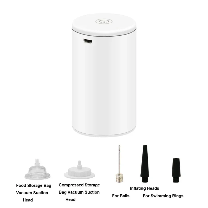 Cordless Electric Vacuum Bag Sealer Pump, Portable USB Charge Vacuum Compression Machine for Food Clothes Storage Bags 6