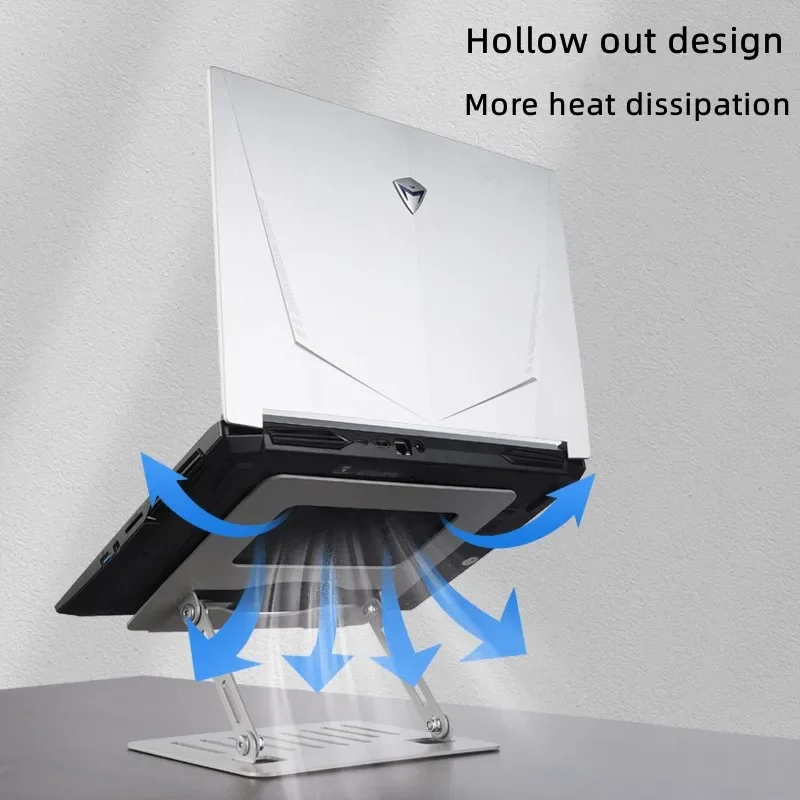 Portable lifting tablet stand. New laptop stand, foldable heat dissipation stand, aluminum alloy stand rotatable ipad stand tablet bracket desktop lazy folding lifting portable heat dissipation