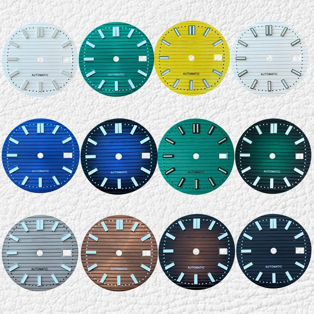 

Зеленый циферблат 30,5 мм, аксессуары для часов NH35 NH36, автоматический механизм