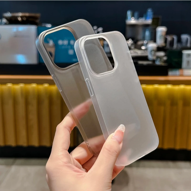 Ultra Thin Matte Translucent Shockproof Phone Case - Soft TPU Skin Back Cover