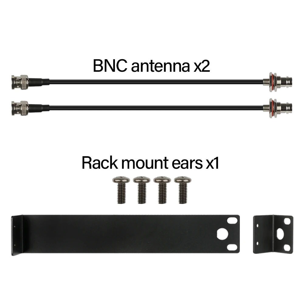 montagem em rack orelhas e antenas bnc