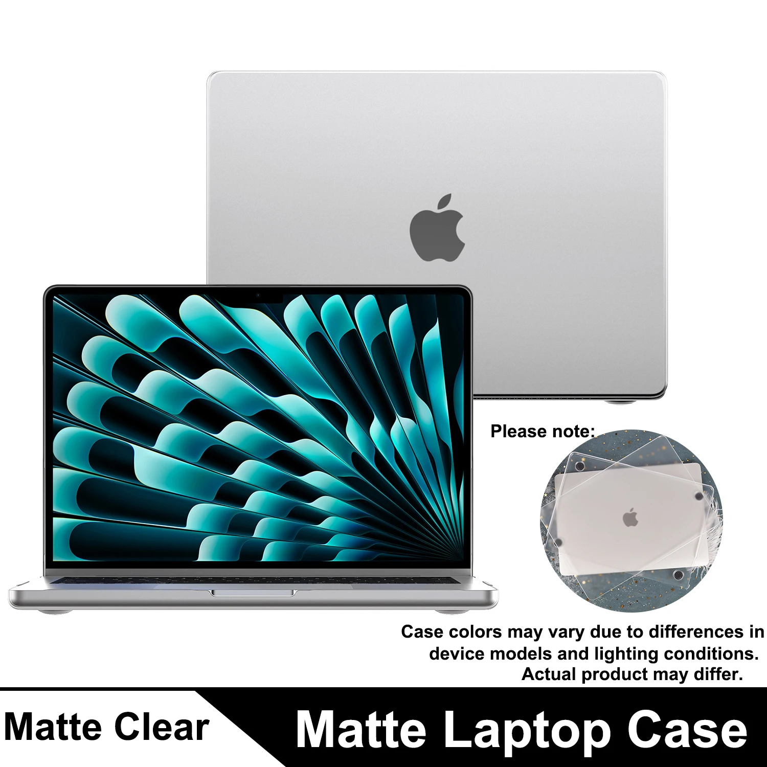 Sleek Matte Protective Case with Keyboard Cover for 13.6-inch Premium Laptops