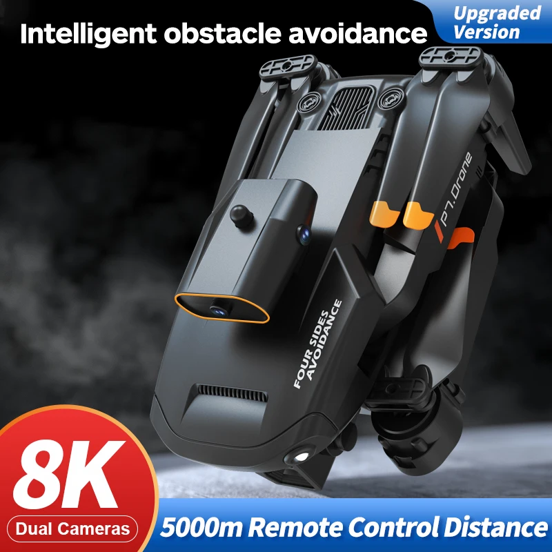 Drone P7 Dual Camera Noir 2.4G 6 axes Gyroscope Course