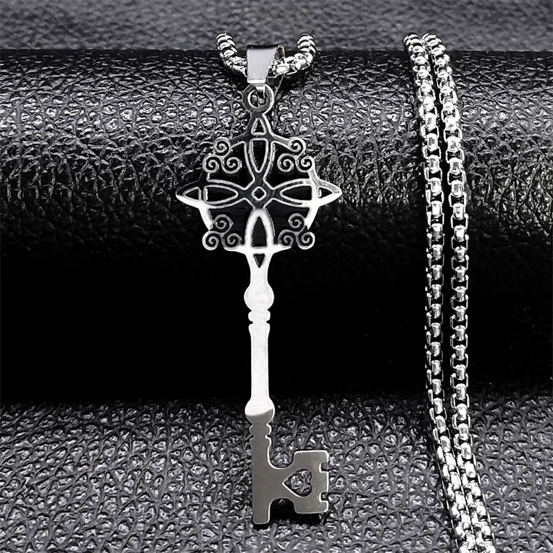 Collana Con Ciondolo Triskele Triskelion In Acciaio Inox 316L - Oro O Argento - 50 Cm - Gioiello Uomo E Donna