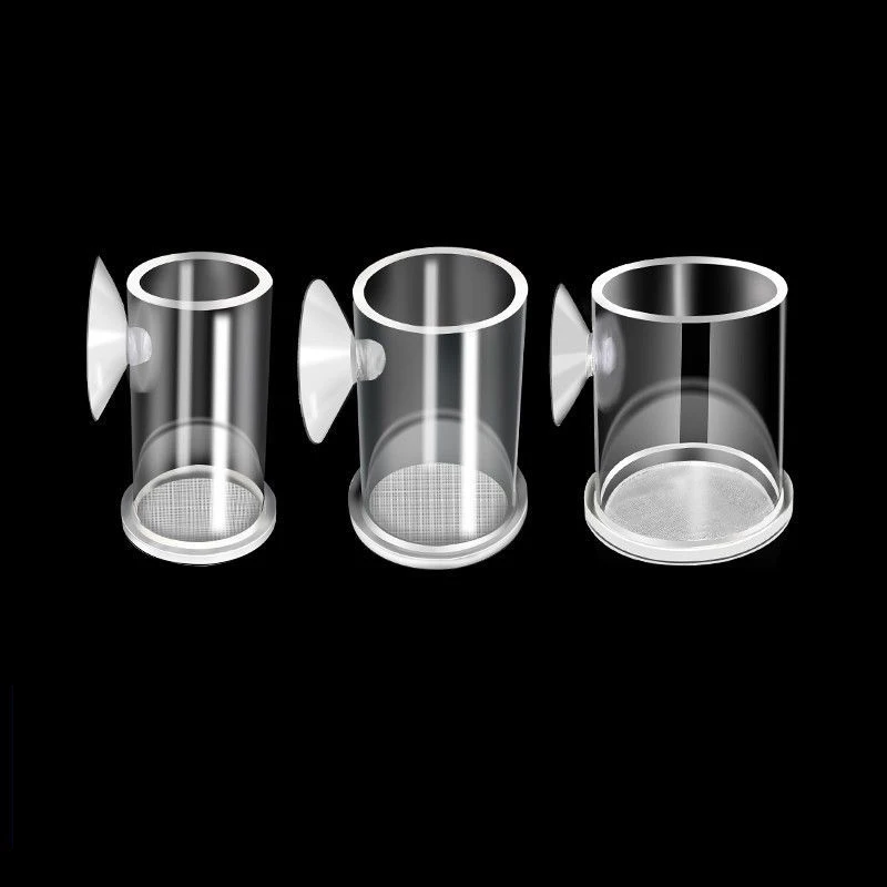 Clear Arcylic Acquario Fish Feeder Anti-Drift Gamberetti Uovo Pesce Cibo Anello Di Alimentazione Betta Fish Tank Tazza Di Alimentazione Accessori Per 