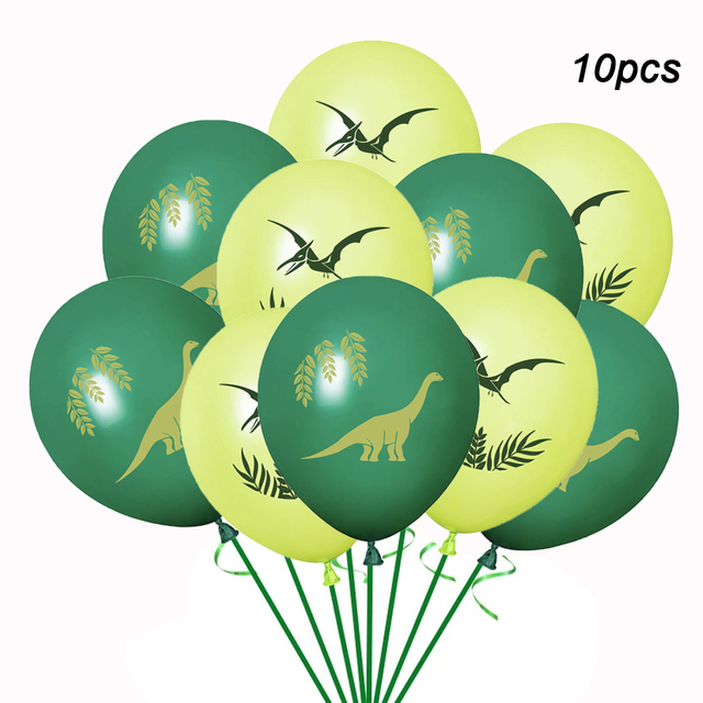 12inch Dinosaur Latex Balloons Tropical Jungle Wild Animal Confetti Balloon Birthday Baby Shower Party Decoration Supplies