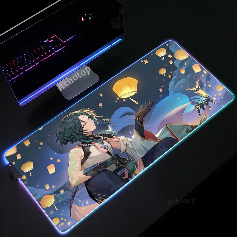 Tapis De Souris Genshin Impact 700x300 Mm - Grande Taille, Imperméable, Antidérapant, Pour Bureau Et Gaming