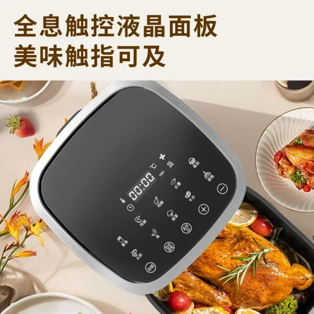 Household fully automatic multifunctional air fryer without oil smoke intelligent touch large capacity electric fryer 3