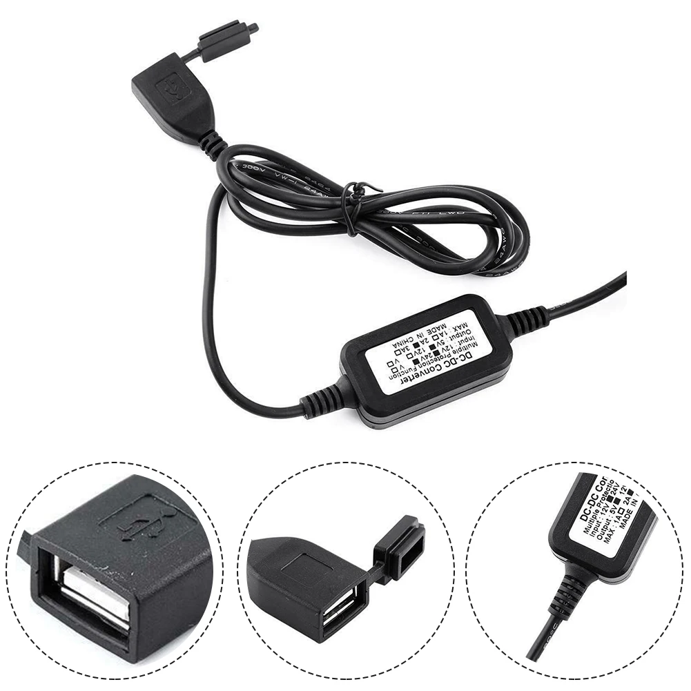 цена USB Charger Concealed Waterproof USB Power Supply Port Socket Charger For Motorcycle Smart Phone GPS 12V-24V Electronics Parts