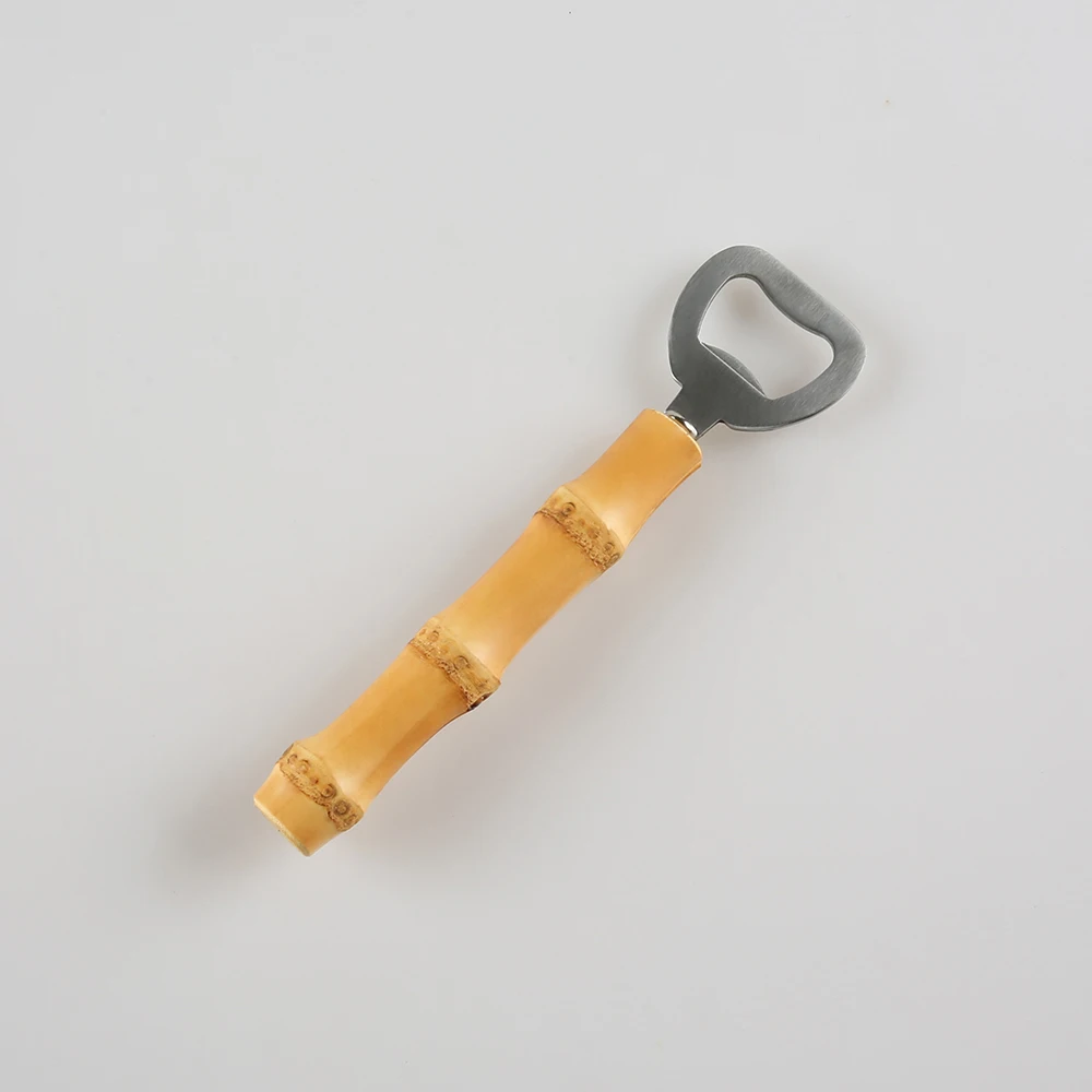Creative Vintage Retro Drink Opening Tool Restaurant Household Bar Kitchen Bamboo Root Wooden Handle Beer Bottle Opener bottle opener